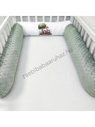 Hengerpárna - 210 cm - sötét zsályazöld - szafari kölykök