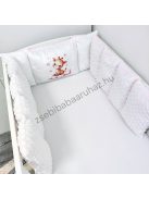 Deluxe Baby Extra párnás rácsvédő - Dreamland Collection - rózsaszín bébi zsiráf