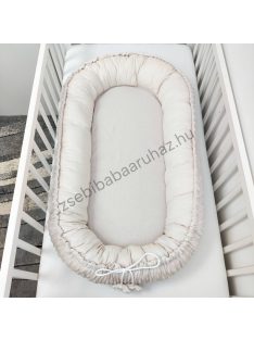   Deluxe Baby többfunkciós babafészek macipárnával - mogyoró