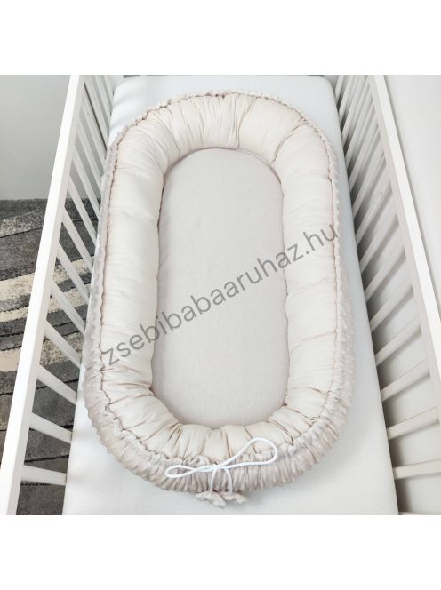 Deluxe Baby többfunkciós babafészek macipárnával - mogyoró