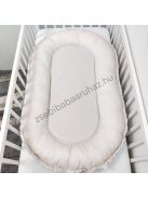 Deluxe Baby többfunkciós babafészek macipárnával - mogyoró