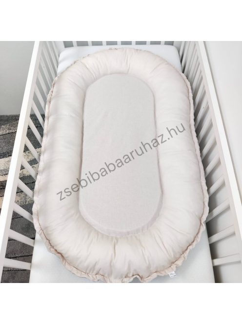 Deluxe Baby többfunkciós babafészek macipárnával - mogyoró
