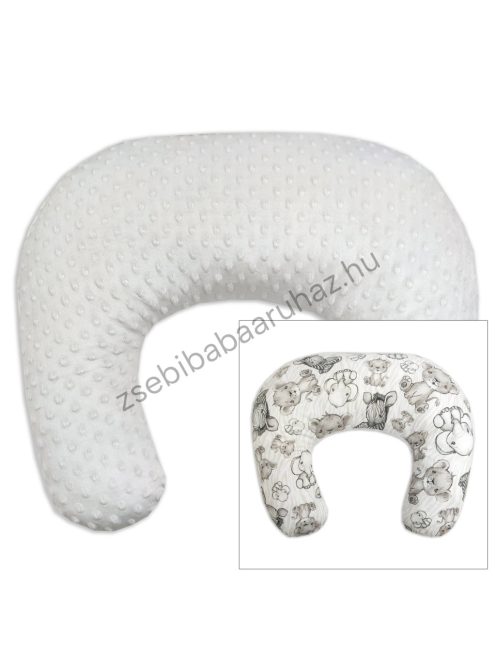 Deluxe Baby Comfort kétoldalas szoptatóspárna - szürke - bébi szafari