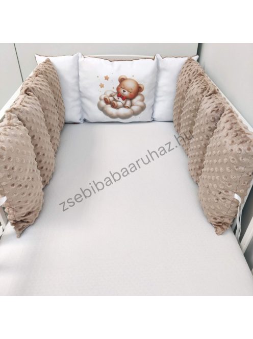 Babaágynemű - 5 részes Extra - cappuccino - édes mackók