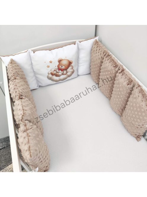 Babaágynemű - 5 részes Extra - cappuccino - édes mackók