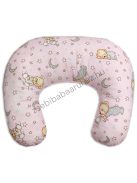 Deluxe Baby Comfort kétoldalas szoptatóspárna - világos rózsaszín - cuki macik