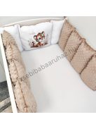 Deluxe Baby Extra párnás rácsvédő - Dreamland Collection - cappuccino - tigris