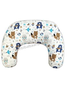   Deluxe Baby Comfort kétoldalas szoptatóspárna - cappuccino - nyuszikák és macikák