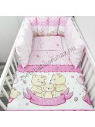 Babaágynemű rácsvédő párnával - Sweet bears