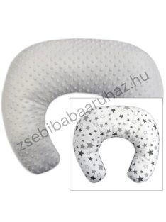   Deluxe Baby Comfort kétoldalas szoptatóspárna - szürke - Magic Stars