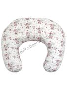 Deluxe Baby Comfort szoptatóspárna - Minky - mályvarózsa - egérkék virágokkal
