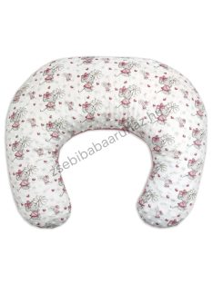   Deluxe Baby Comfort szoptatóspárna - Minky - mályvarózsa - egérkék virágokkal
