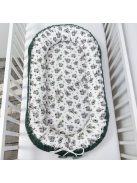 Deluxe Baby többfunkciós babafészek - zöld bársony - koalák