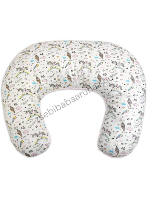 Deluxe Baby Comfort kétoldalas szoptatóspárna - világos rózsaszín - unikornis
