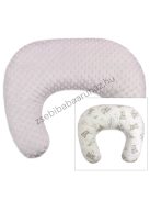 Deluxe Baby Comfort kétoldalas szoptatóspárna - világos rózsaszín - felhőn alvó macikák