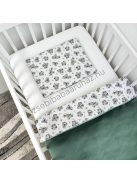 Deluxe Baby 2 részes babaágynemű garnitúra - takaró + párna - zöld bársony - koalák