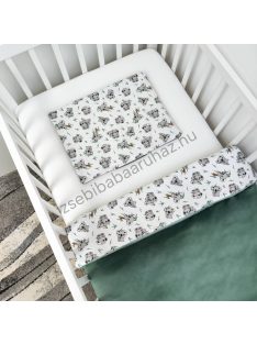   Deluxe Baby 2 részes babaágynemű garnitúra - takaró + párna - zöld bársony - koalák