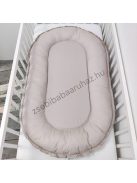 Deluxe Baby többfunkciós babafészek macipárnával - cappuccino