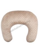 Deluxe Baby Comfort szoptatóspárna - Minky - cappuccino - macikák szivárványon