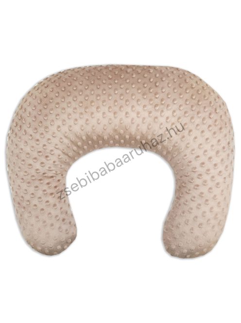 Deluxe Baby Comfort szoptatóspárna - Minky - cappuccino - macikák szivárványon