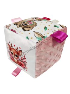 Deluxe Baby puha babakocka - mályvarózsa - őzikék